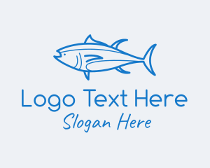 Tuna Fish Seafood Logo