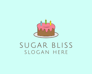 Sweet - Sweet Birthday Cake logo design