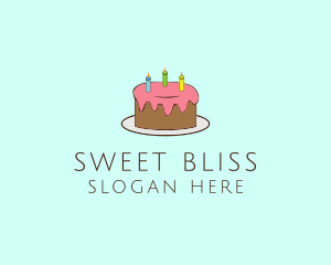 Sweet Birthday Cake logo design