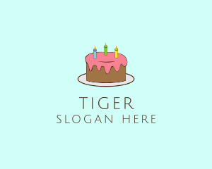 Sweet Birthday Cake logo design