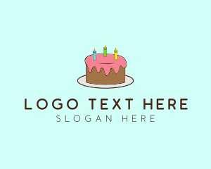 Sweet Birthday Cake logo design