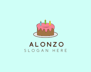 Sweet Birthday Cake logo design