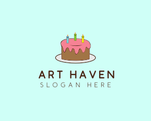 Sweet Birthday Cake logo design