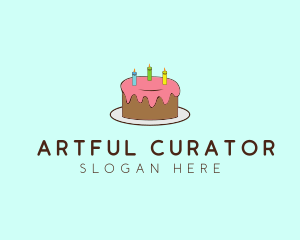 Sweet Birthday Cake logo design