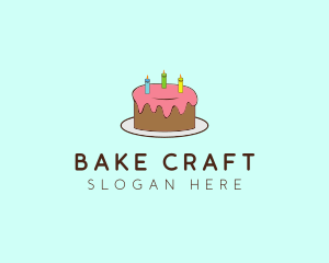 Sweet Birthday Cake logo design