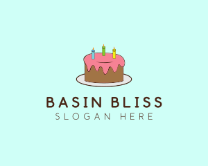 Sweet Birthday Cake logo design