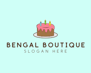 Sweet Birthday Cake logo design