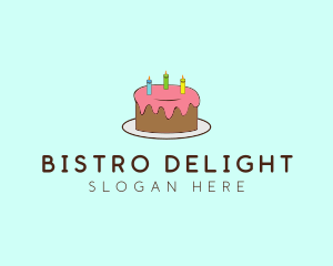 Sweet Birthday Cake logo design