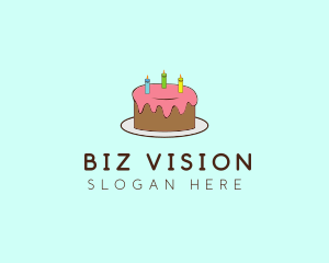 Sweet Birthday Cake logo design