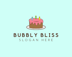 Sweet Birthday Cake logo design