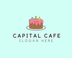 Sweet Birthday Cake logo design