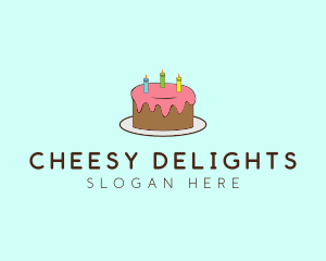 Sweet Birthday Cake logo design