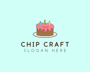 Sweet Birthday Cake logo design