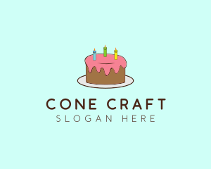 Sweet Birthday Cake logo design