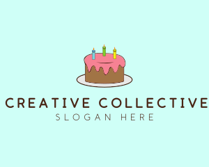 Sweet Birthday Cake logo design