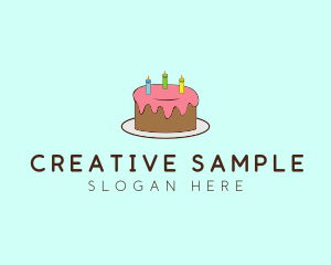 Sweet Birthday Cake logo design