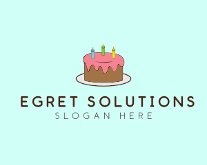 Sweet Birthday Cake logo design