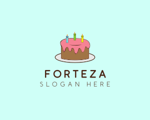 Sweet Birthday Cake logo design