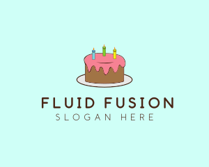 Sweet Birthday Cake logo design