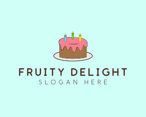 Sweet Birthday Cake logo design