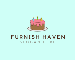 Sweet Birthday Cake logo design