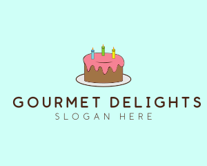 Sweet Birthday Cake logo design