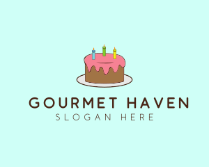 Sweet Birthday Cake logo design