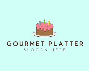 Sweet Birthday Cake logo design