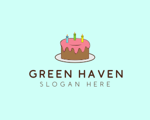 Sweet Birthday Cake logo design