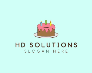 Sweet Birthday Cake logo design