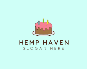 Sweet Birthday Cake logo design