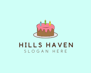 Sweet Birthday Cake logo design