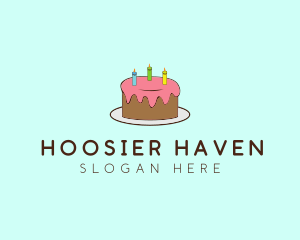 Sweet Birthday Cake logo design