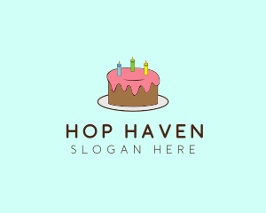 Sweet Birthday Cake logo design