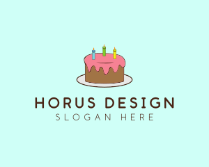 Sweet Birthday Cake logo design