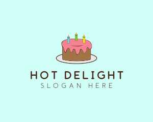 Sweet Birthday Cake logo design