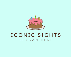 Sweet Birthday Cake logo design