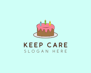 Sweet Birthday Cake logo design