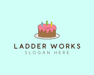 Sweet Birthday Cake logo design