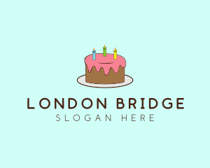 Sweet Birthday Cake logo design