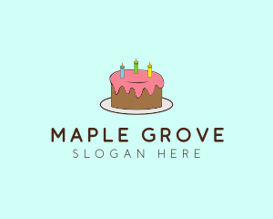 Sweet Birthday Cake logo design