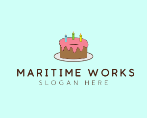 Sweet Birthday Cake logo design