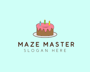 Sweet Birthday Cake logo design