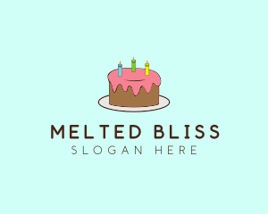 Sweet Birthday Cake logo design