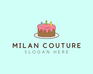 Sweet Birthday Cake logo design