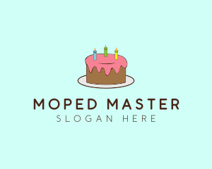 Sweet Birthday Cake logo design