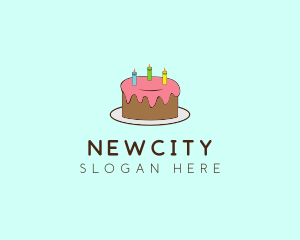 Sweet Birthday Cake logo design