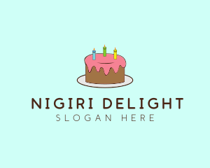 Sweet Birthday Cake logo design