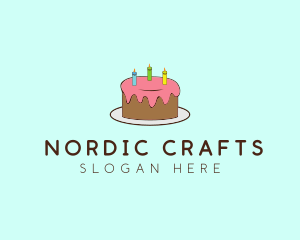 Sweet Birthday Cake logo design