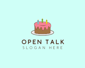 Sweet Birthday Cake logo design